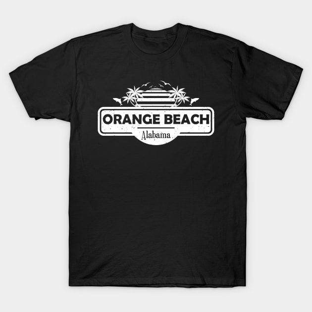 Orange Beach Alabama, Palm Trees Sunset Summer T-Shirt by Jahmar Anderson